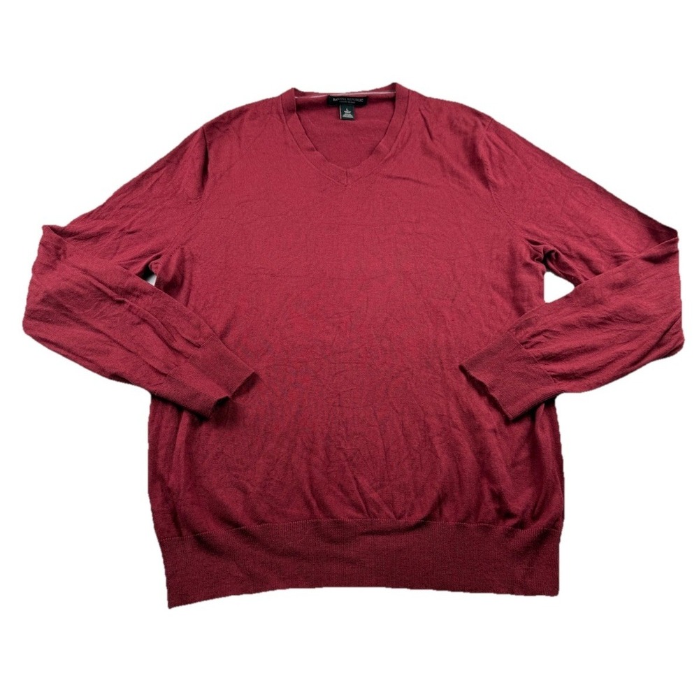 Banana Republic Luxury Blend Mens Sweater L  Silk Cotton Cashmere Pullover